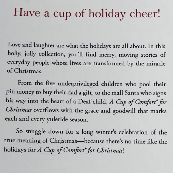 Book - "A Cup of Comfort for Christmas" by Colleen Sell - Inspirational Stories - Picture 4 of 4